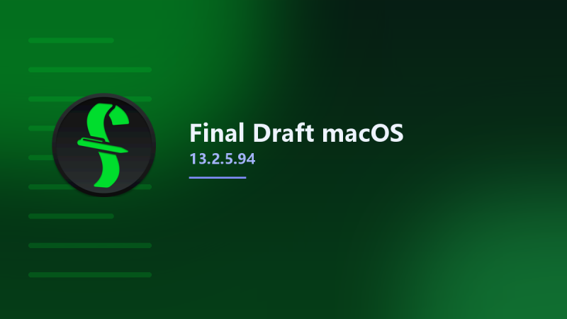 __Final Draft 13.2.5.94 macOS资源下载地址_百度网盘迅雷BT-360自学网