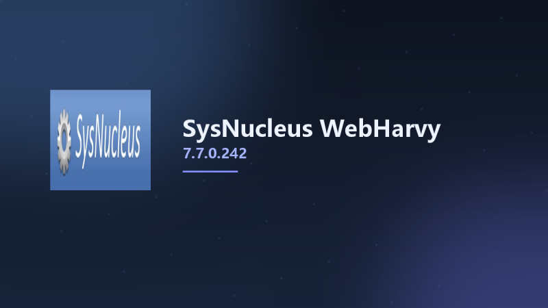 __SysNucleus WebHarvy 7.7.0.242资源下载地址_百度网盘迅雷BT-360自学网