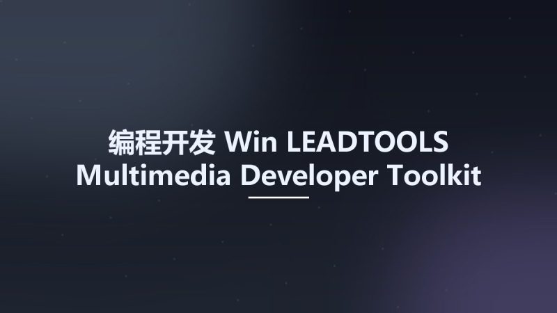编程开发_Win_LEADTOOLS Multimedia Developer Toolkit v20资源下载地址_百度网盘迅雷BT-360自学网