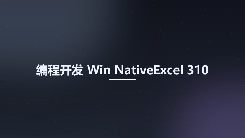 编程开发_Win_NativeExcel 310资源下载地址_百度网盘迅雷BT-360自学网