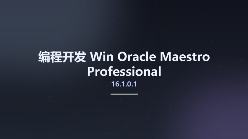 编程开发_Win_Oracle Maestro Professional 16.1.0.1资源下载地址_百度网盘迅雷BT-360自学网