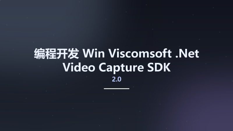 编程开发_Win_Viscomsoft .Net Video Capture SDK v2.0资源下载地址_百度网盘迅雷BT-360自学网