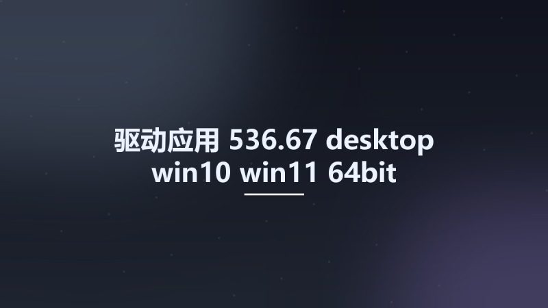 驱动应用__536.67-desktop-win10-win11-64bit-international-dch-whql Studyown资源下载地址_百度网盘迅雷BT-360自学网