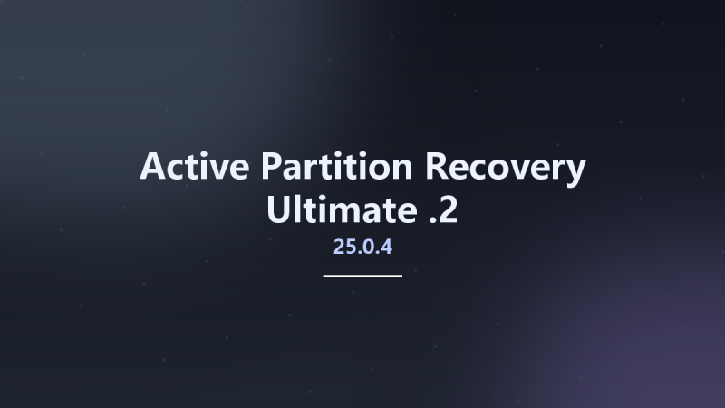 Active Partition Recovery Ultimate 25.0.4.2资源下载地址_百度网盘迅雷BT-360自学网
