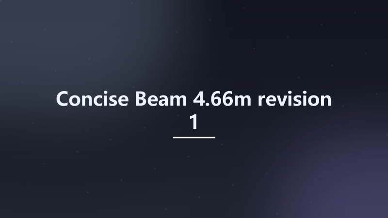 Concise Beam 4.66m revision 1资源下载地址_百度网盘迅雷BT-360自学网