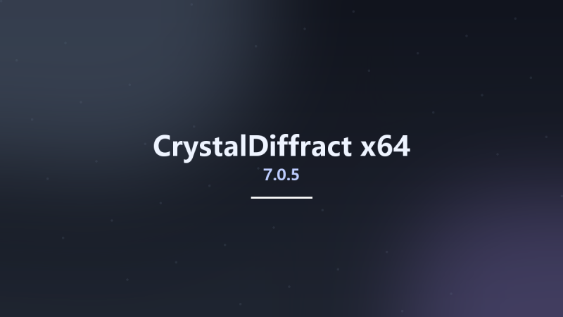 工程行业_Win64_CrystalDiffract 7.0.2.300 x64资源下载地址_百度网盘迅雷BT-360自学网
