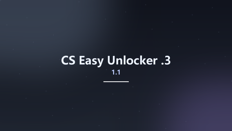 CS Easy Unlocker 1.1.3资源下载地址_百度网盘迅雷BT-360自学网
