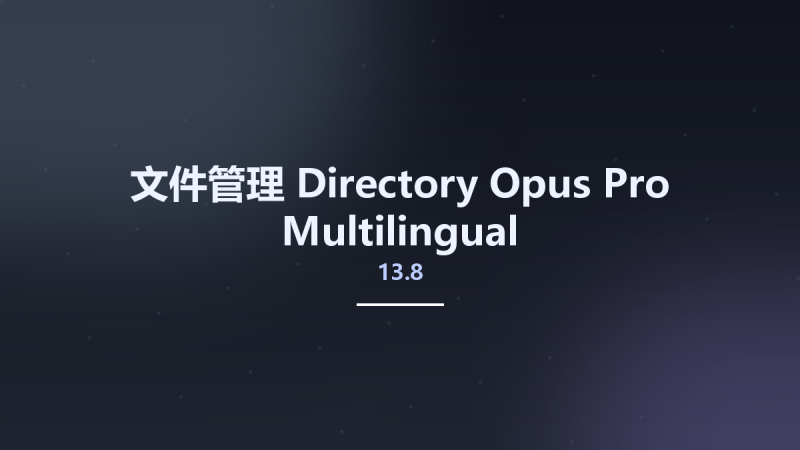 文件管理__Directory Opus Pro 13.10.9004 Multilingual资源下载地址_百度网盘迅雷BT-360自学网