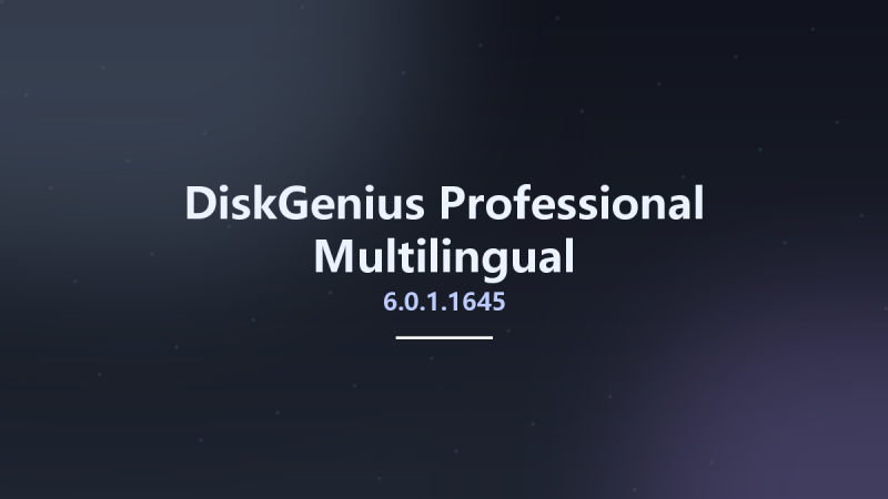 DiskGenius Professional 6.0.1.1645 Multilingual资源下载地址_百度网盘迅雷BT-360自学网