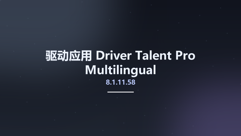 驱动应用__Driver Talent Pro 8.1.11.46 Multilingual资源下载地址_百度网盘迅雷BT-360自学网
