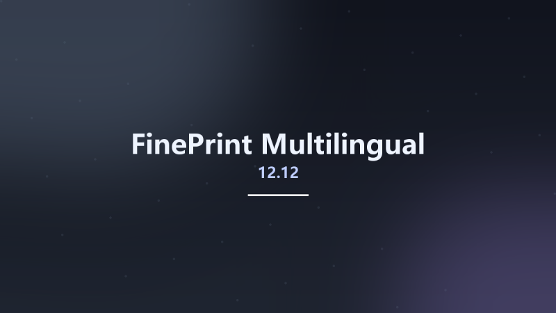 FinePrint 12.12 Multilingual资源下载地址_百度网盘迅雷BT-360自学网