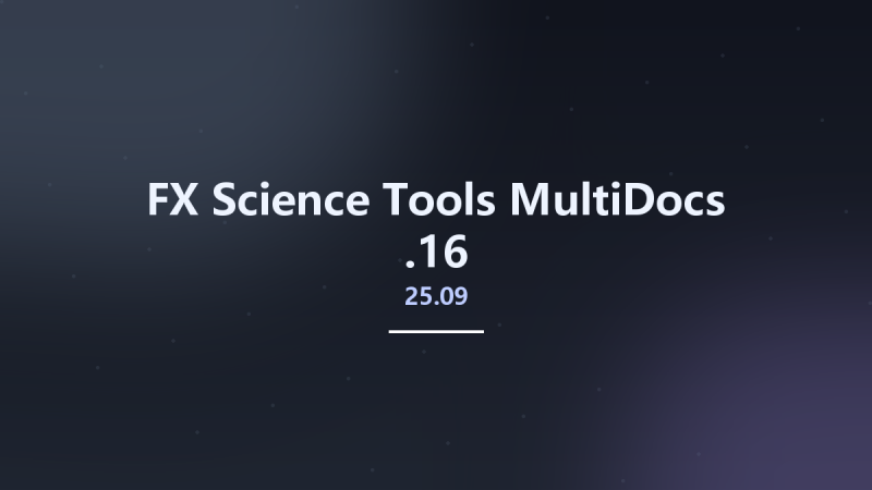 FX Science Tools MultiDocs 25.09.16资源下载地址_百度网盘迅雷BT-360自学网