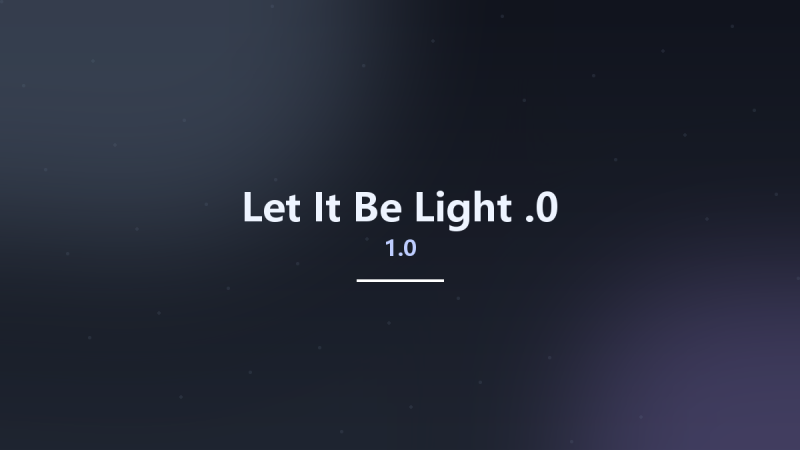 Let It Be Light 1.0.0资源下载地址_百度网盘迅雷BT-360自学网