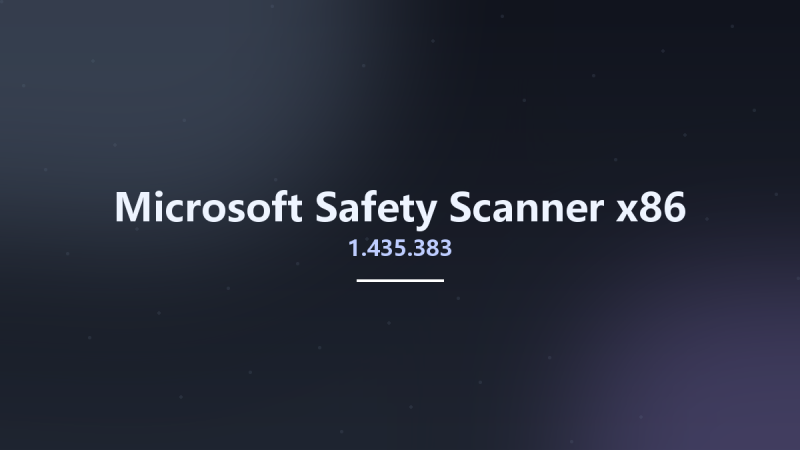 Microsoft Safety Scanner 1.435.383 x86资源下载地址_百度网盘迅雷BT-360自学网