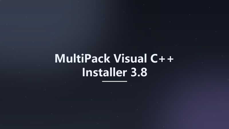 MultiPack Visual C++ Installer 3.8资源下载地址_百度网盘迅雷BT-360自学网