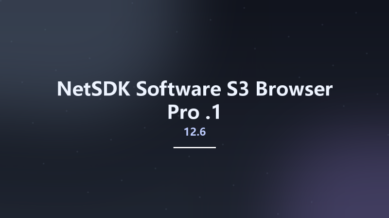 NetSDK Software S3 Browser Pro 12.6.1资源下载地址_百度网盘迅雷BT-360自学网