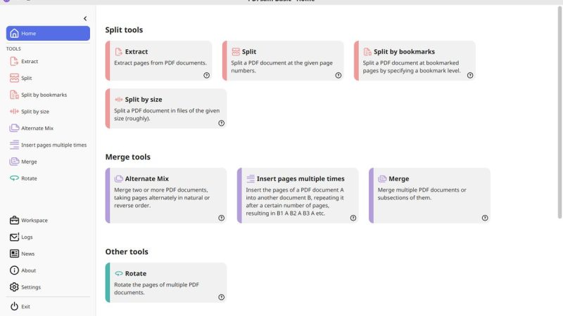 PDFsam -PDF Split and Merge 5.4.0-360自学网