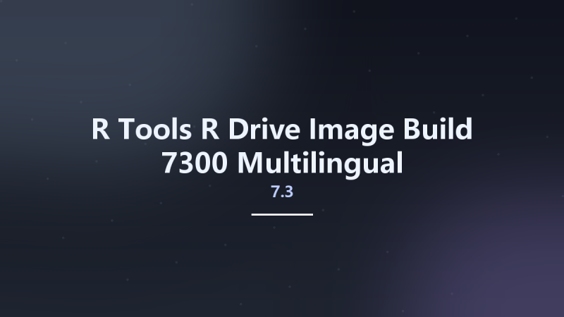 R-Tools R-Drive Image 7.3 Build 7300 Multilingual资源下载地址_百度网盘迅雷BT-360自学网