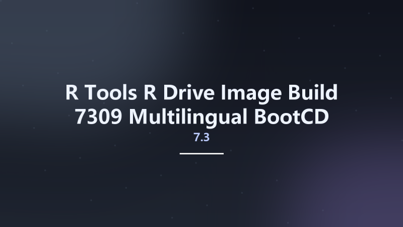 R-Tools R-Drive Image 7.3 Build 7309 Multilingual BootCD资源下载地址_百度网盘迅雷BT-360自学网