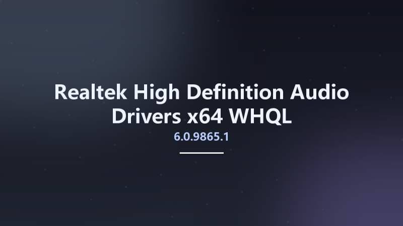 Realtek High Definition Audio Drivers 6.0.9764.1 x64 WHQL资源下载地址_百度网盘迅雷BT-360自学网