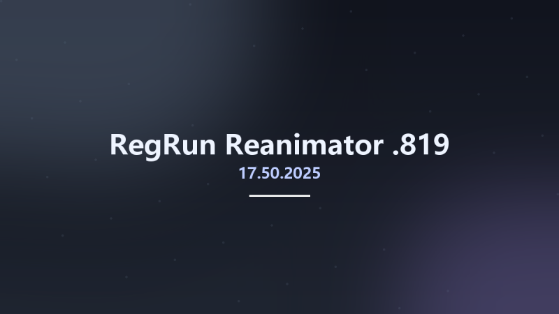 RegRun Reanimator 17.50.2025.819资源下载地址_百度网盘迅雷BT-360自学网