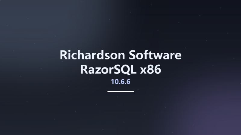 编程开发_Win32位_Richardson Software RazorSQL 10.1.1 x86资源下载地址_百度网盘迅雷BT-360自学网