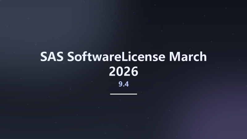 SAS 9.4 SoftwareLicense-March 2026资源下载地址_百度网盘迅雷BT-360自学网