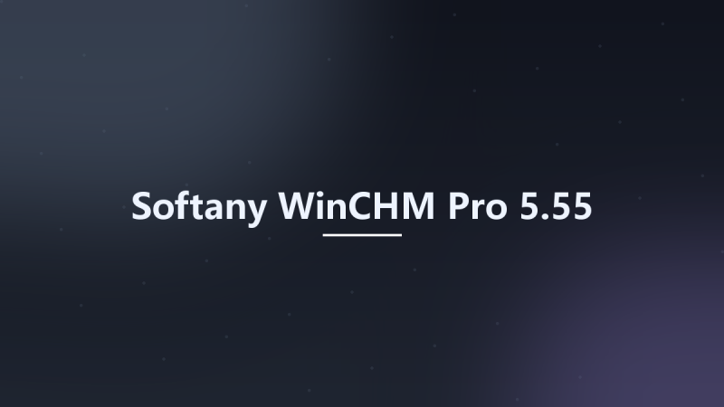 Softany WinCHM Pro 5.55资源下载地址_百度网盘迅雷BT-360自学网
