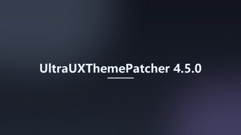 UltraUXThemePatcher 4.5.0-360自学网