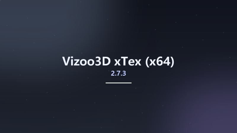 Vizoo3D xTex 2.7.3 (x64)资源下载地址_百度网盘迅雷BT-360自学网