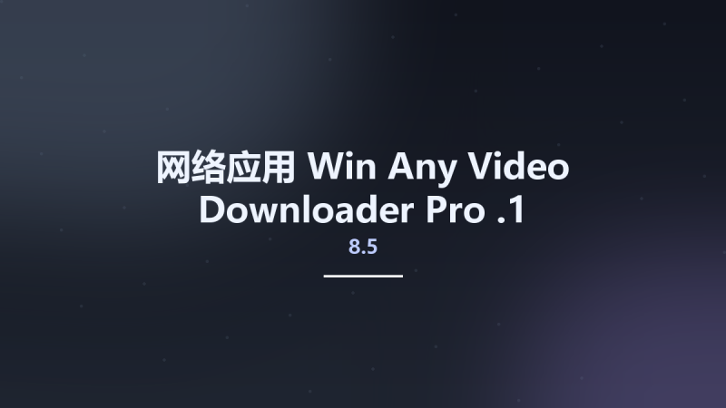 网络应用_Win_Any Video Downloader Pro 7.38.0资源下载地址_百度网盘迅雷BT-360自学网
