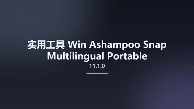 实用工具_Win_Ashampoo Snap 11.1.0 Multilingual Portable资源下载地址_百度网盘迅雷BT-360自学网