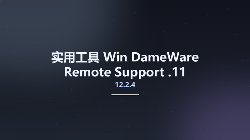 实用工具_Win_DameWare Remote Support 12.2.4.11资源下载地址_百度网盘迅雷BT-360自学网