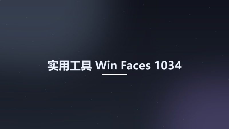 实用工具_Win_Faces 1034资源下载地址_百度网盘迅雷BT-360自学网