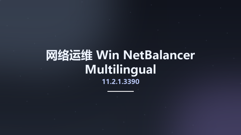 网络运维_Win_NetBalancer 11.0.1.3304 Multilingual资源下载地址_百度网盘迅雷BT-360自学网