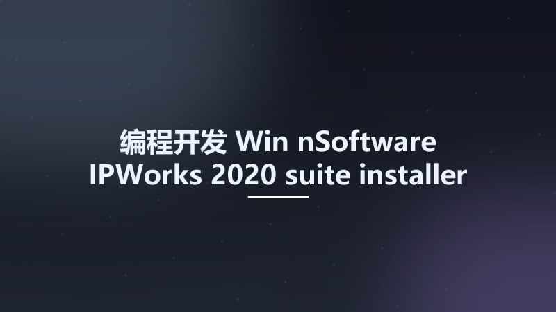 编程开发_Win_nSoftware IPWorks 2020 suite installer - Full资源下载地址_百度网盘迅雷BT-360自学网