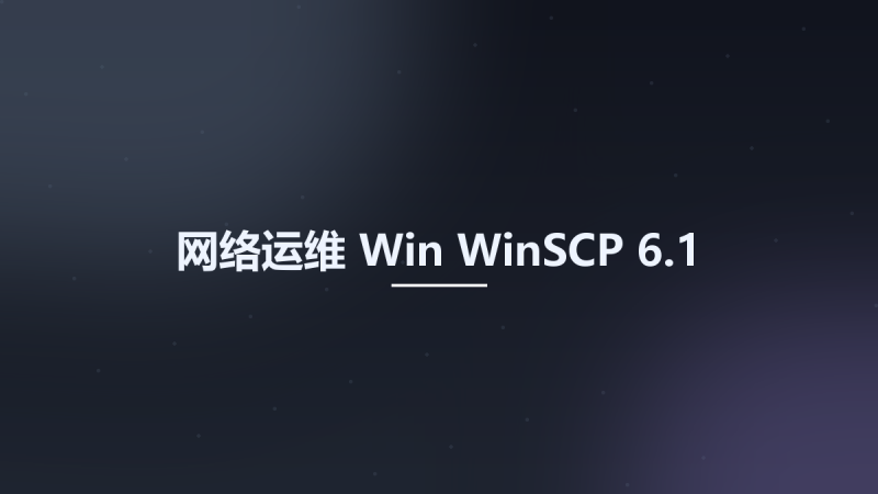 网络运维_Win_WinSCP 6.1资源下载地址_百度网盘迅雷BT-360自学网