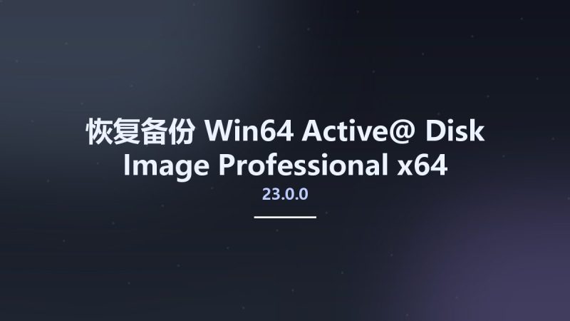 恢复备份_Win64_Active@ Disk Image Professional 23.0.0 x64资源下载地址_百度网盘迅雷BT-360自学网