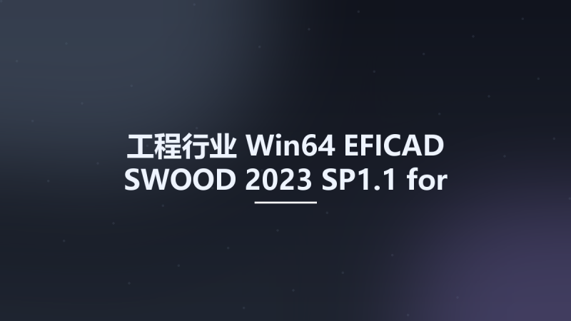 工程行业_Win64_EFICAD SWOOD 2023 SP1.1 for SolidWorks 2010-2024 x64资源下载地址_百度网盘迅雷BT-360自学网