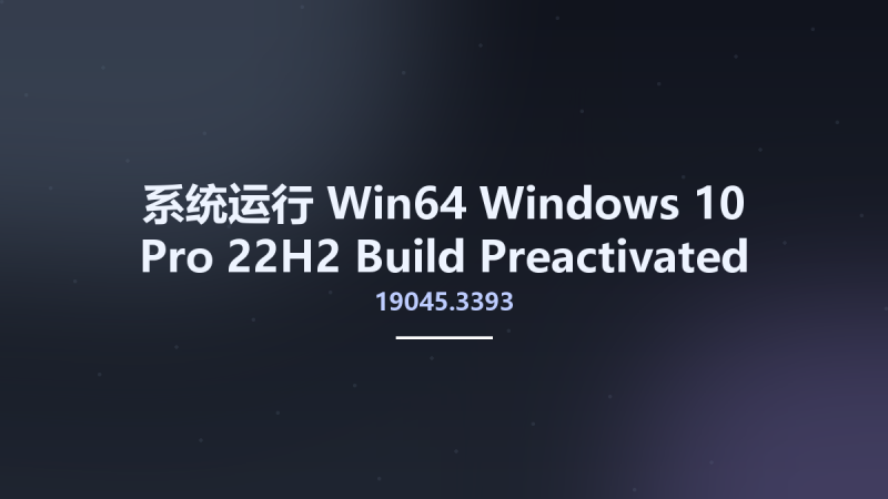 系统运行_Win64_Windows 10 Pro 22H2 Build 19045.3393 Preactivated Multilingual August 2023 x64资源下载地址_百度网盘迅雷BT-360自学网