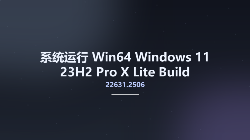 系统运行_Win64_Windows 11 23H2 Pro X-Lite Build 22631.2506 ‘Optimum 11 Pro’ v3 No-TPM x64资源下载地址_百度网盘迅雷BT-360自学网