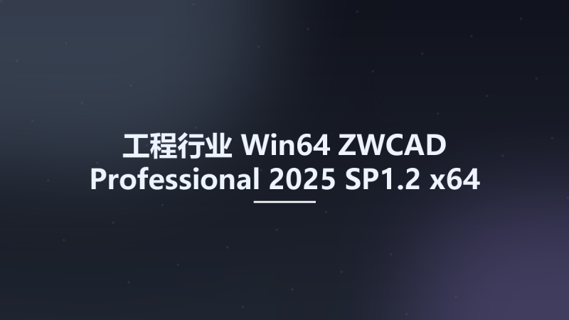工程行业_Win64_ZWCAD Professional 2025 SP1.2 x64资源下载地址_百度网盘迅雷BT-360自学网