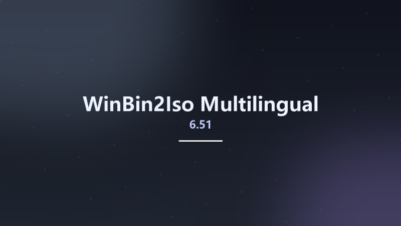 WinBin2Iso 6.51 Multilingual资源下载地址_百度网盘迅雷BT-360自学网