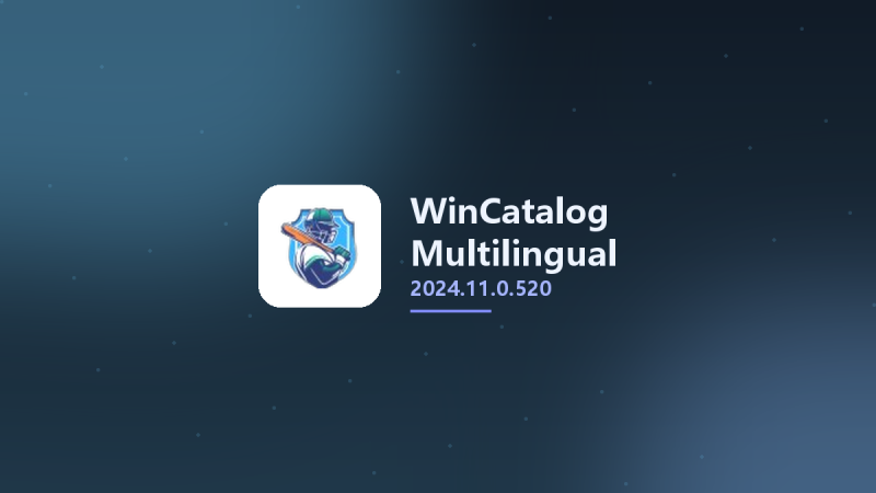 WinCatalog 2024.11.0.520 Multilingual资源下载地址_百度网盘迅雷BT-360自学网