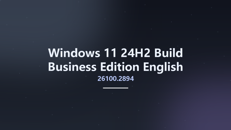 Windows 11 24H2 Build 26100.2894 Business Edition English January 2025 MSDN ARM64资源下载地址_百度网盘迅雷BT-360自学网