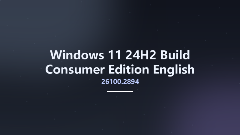 Windows 11 24H2 Build 26100.2894 Consumer Edition English January 2025 MSDN ARM64资源下载地址_百度网盘迅雷BT-360自学网