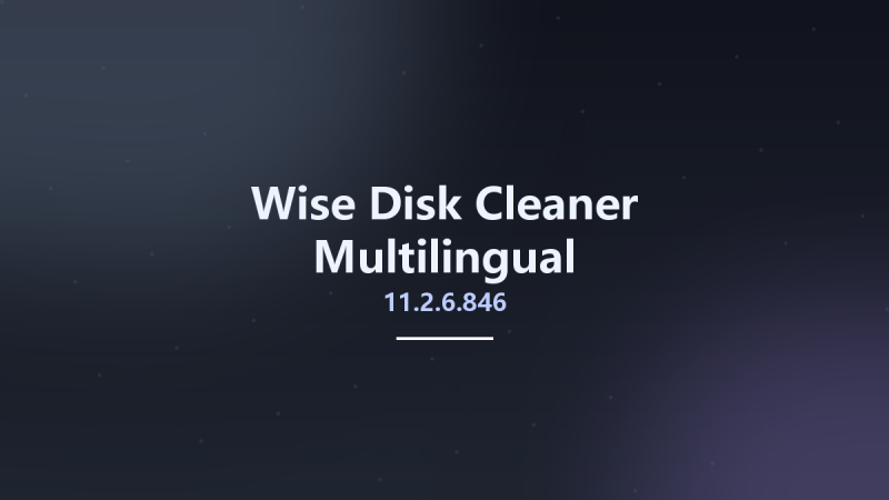 Wise Disk Cleaner 11.2.6.846 Multilingual资源下载地址_百度网盘迅雷BT-360自学网