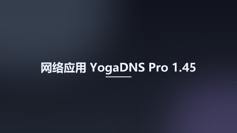 网络应用__YogaDNS Pro 1.43资源下载地址_百度网盘迅雷BT-360自学网