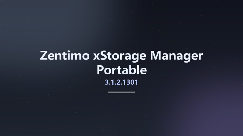 Zentimo xStorage Manager 3.1.2.1301 Multilingual资源下载地址_百度网盘迅雷BT-360自学网