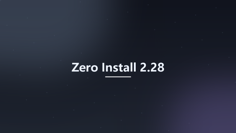 Zero Install 2.28资源下载地址_百度网盘迅雷BT-360自学网